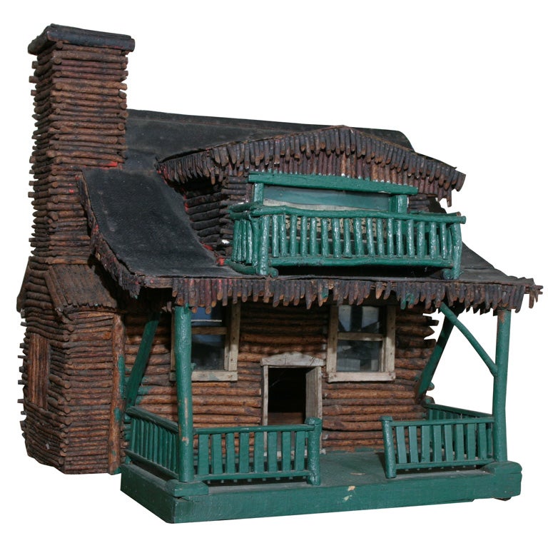 Log Cabin Model at 1stDibs