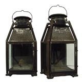 Pair of Antique 19th century Gas Lanterns