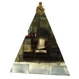 Antique Mosaic Tiled Pyramid Mirror