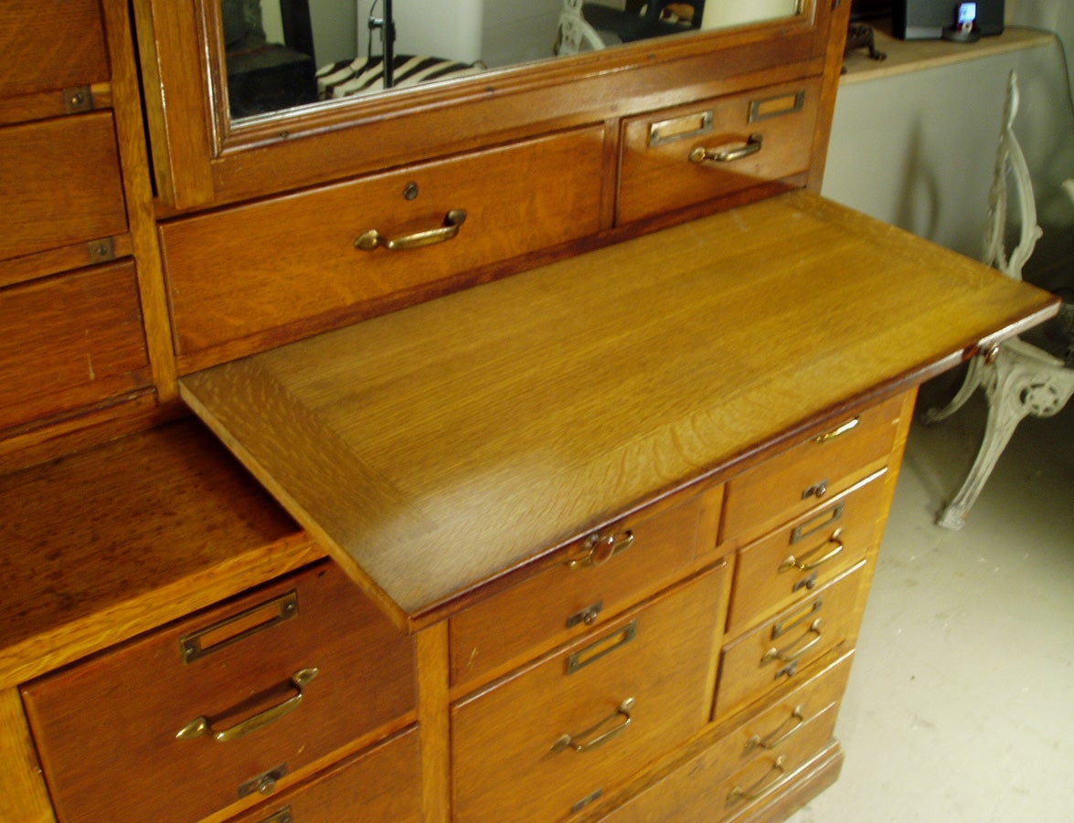 American Antique Library Archival File Cabinet