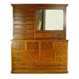 Antique Library Archival File Cabinet