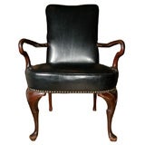 George I Style Mahogany Library Chair
