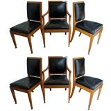 Six Continental Dining Chairs