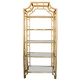 Gold Bamboo Etagere