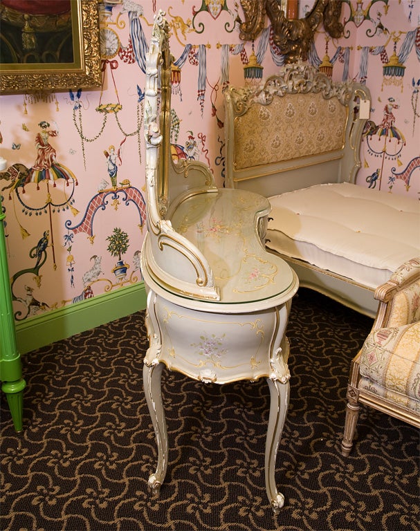 Decadent Hand painted, Rococo Revival Vanity 3