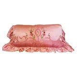 Vintage Pink Satin Pillow~