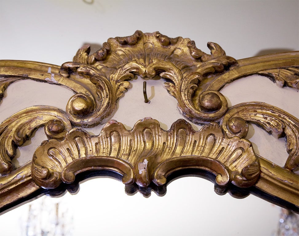 19c Grand Gilded French Mirror For Sale 3