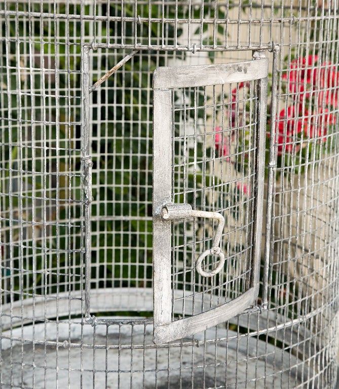 Rustic, Cylindrical Birdcage For Sale 1