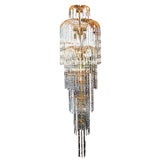 Vintage Crystal Waterfall Chandelier