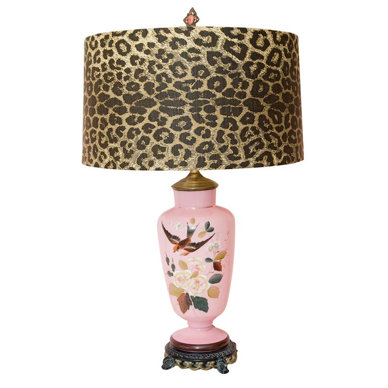 Vintage Vase Tablelamp with Custom Shade