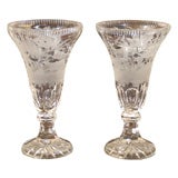 Pair of Bohemian Flower Vases