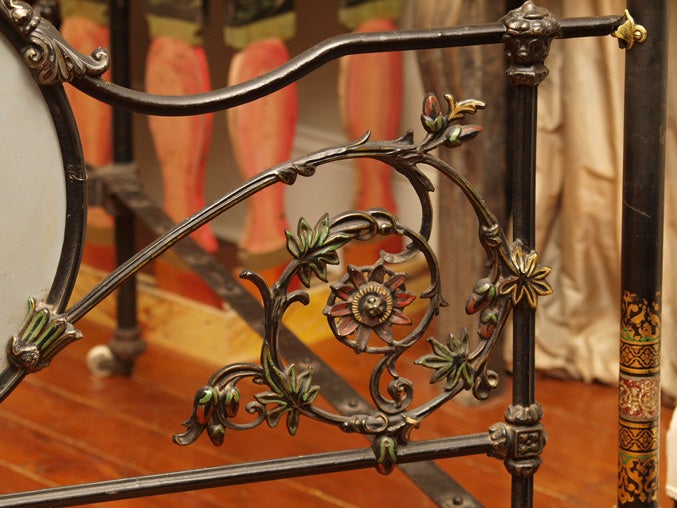 A Repousse Gilt Tester Bed with Crown 1