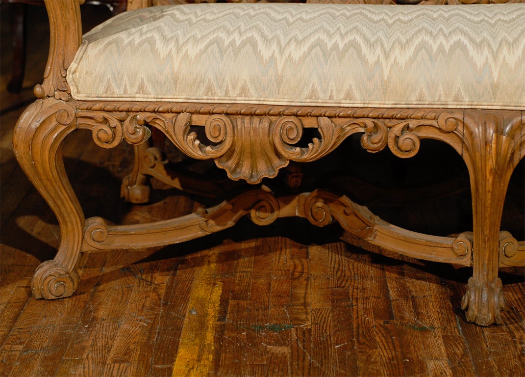 carved bench seat