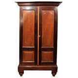 Rosewood and Teak Colonial Armoire