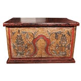 Monastery Trunk w/ Gold & Mirror Inset Carved Detailing