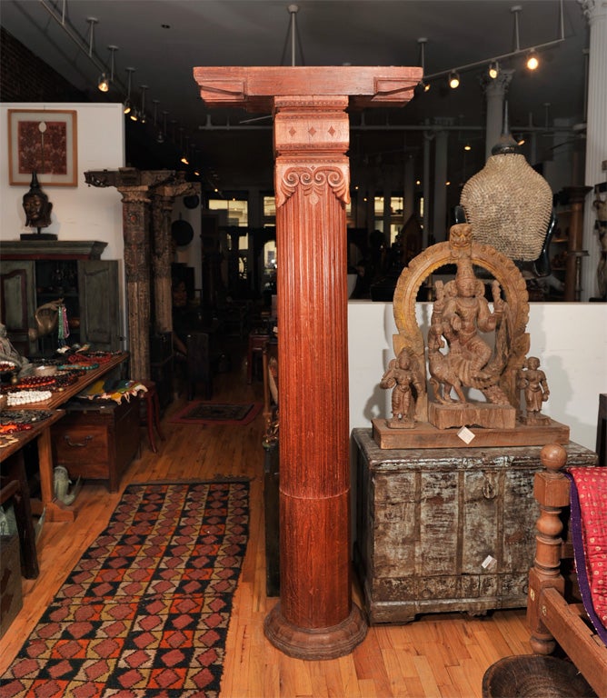 French Colonial Columns, Jackfruit Wood