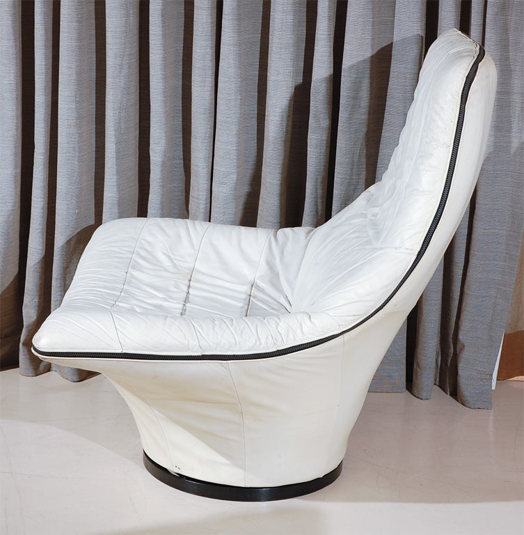 Mantis High Back Leather Swivel Chair by Gerard van den Berg 3