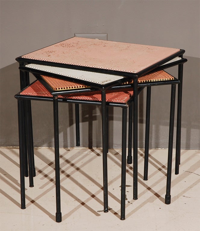 Set of 6 Tables Attributed To Mathieu Mategot