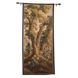 Mid-18th C French Aubusson Tapestry of a Pastoral Scene in Shades of Gold, Green