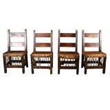 Set of Four Indian Made Chairs