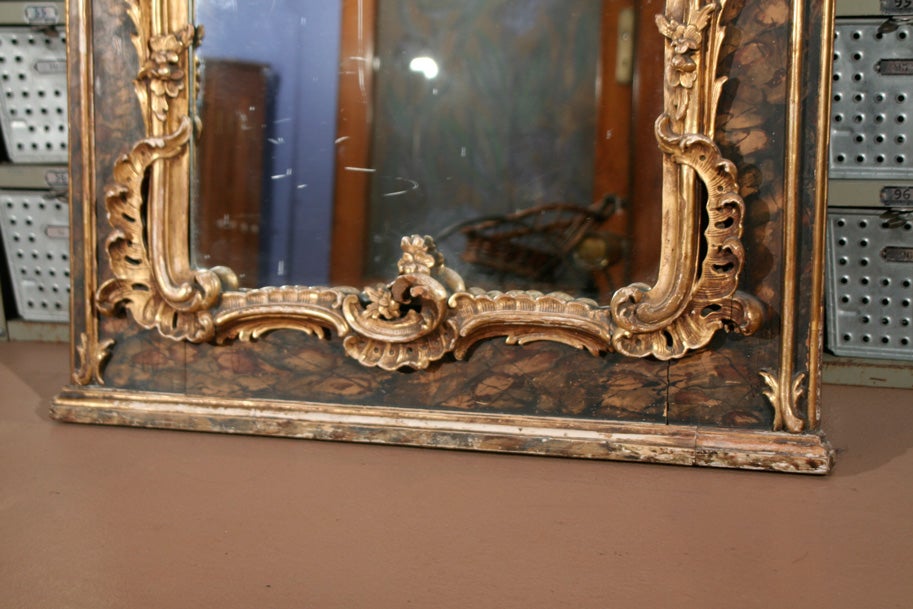 A pair of trumeau mirrors from France