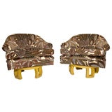 Pair of Swiveling Chairs on Chinoiserie Bases by William Haines