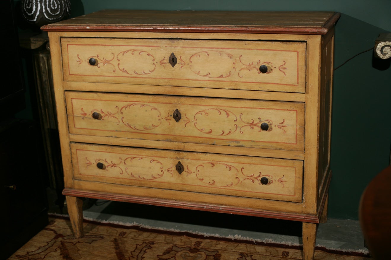 19th Century French Provincial Painted Dresser