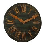 Painted and Parcel Gilt Turret Clock Dial
