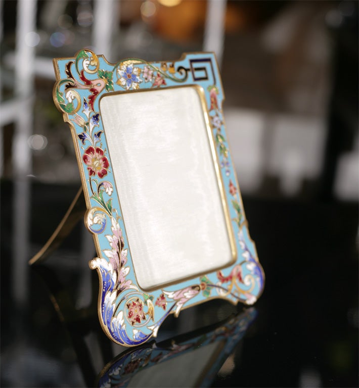Cloisonné Art Nouveau PIcture Frame