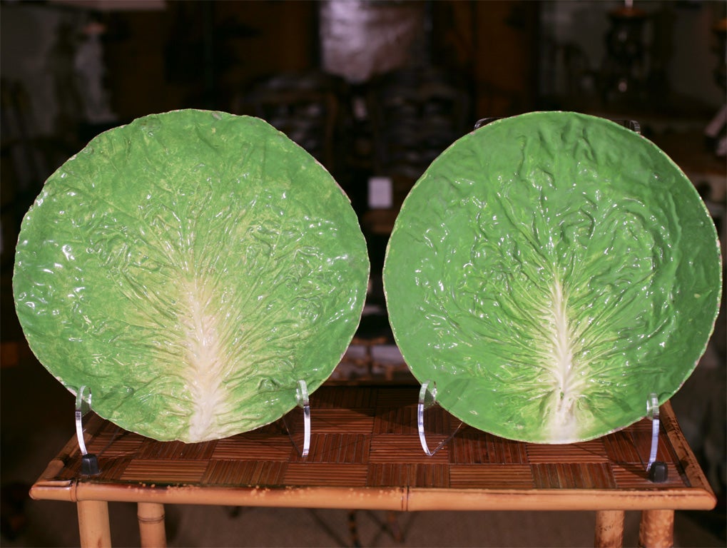 PAIR Napoli Cabbage Plates- Rare to have PAIR