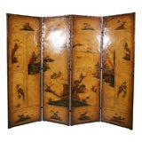 Chinoiserie 4-Part Folding Screen