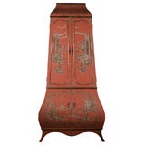 Chinese Pagoda Vitrine Cabinet