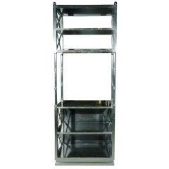 BLACK Laquer Etagere - 6 Shelves