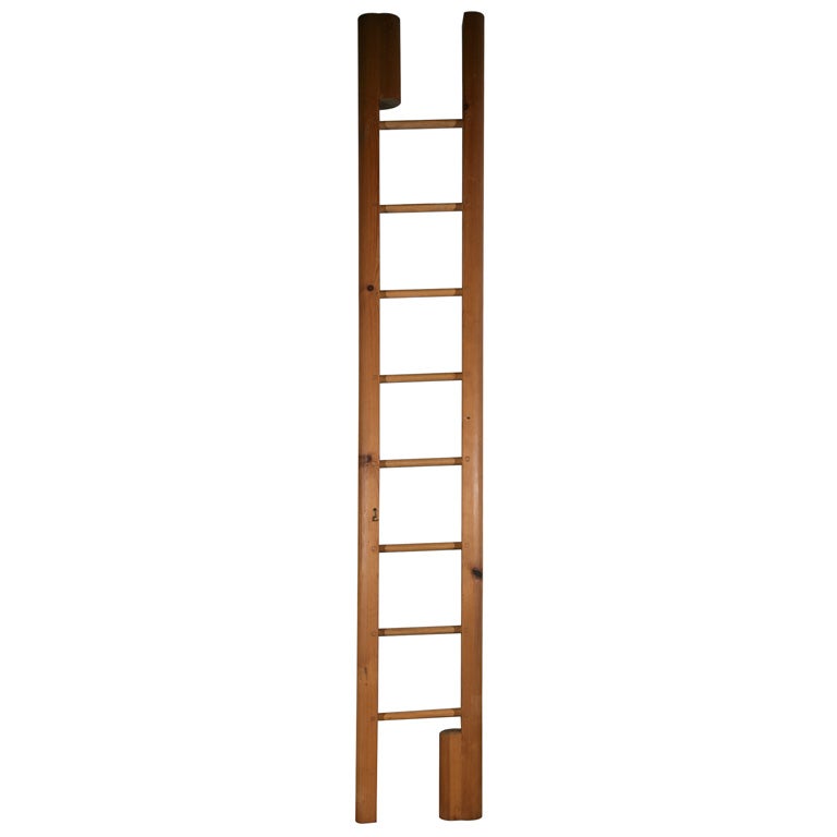 Unique Pine Library "pole" Ladder/