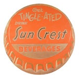 Vintage Advertising Sign- 36" diameter