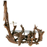 Drift Wood Console - Glass Surface