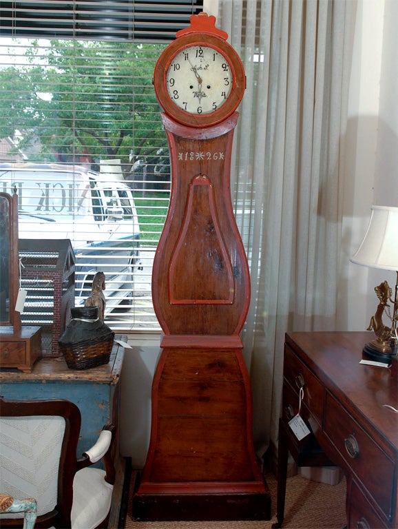 19th Century Swedish Mora Longcase Clock