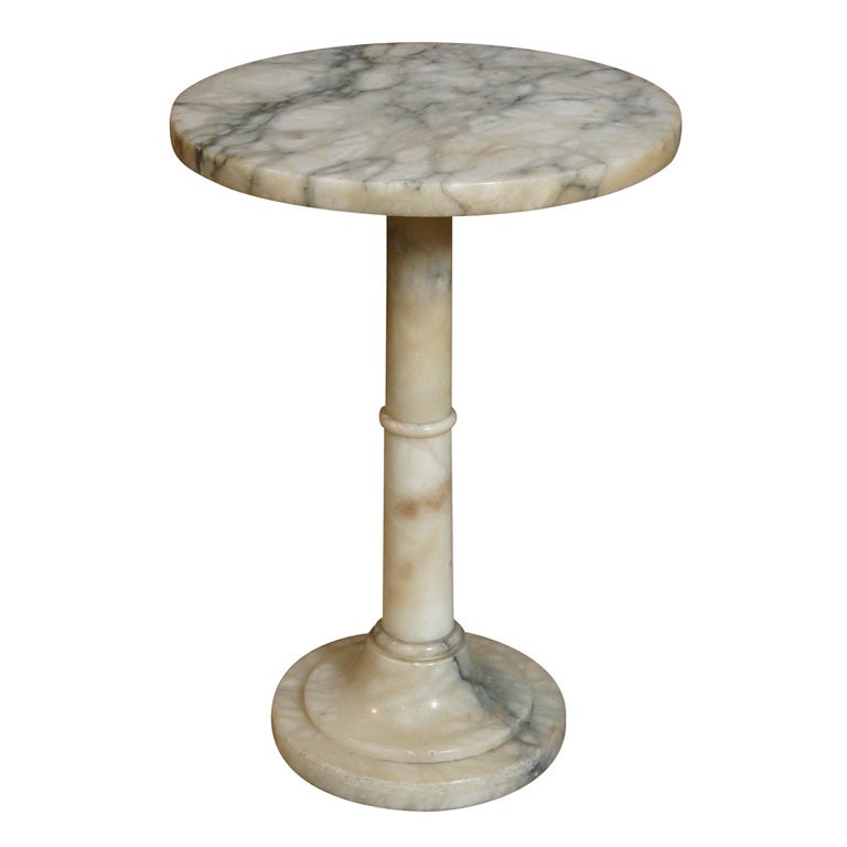 A Small Marble Drinks Table at 1stdibs