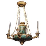 FRENCH EMPIRE TOLE CHANDELIER