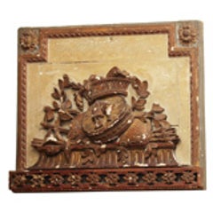 FRENCH LOUIS XVI CARVED WOOD OVERDOOR 5