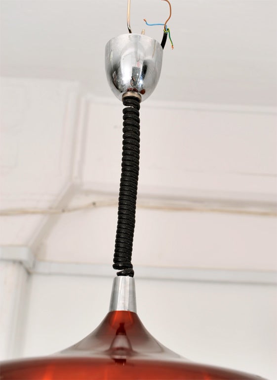 Aluminum Burgundy Hanging Lamp