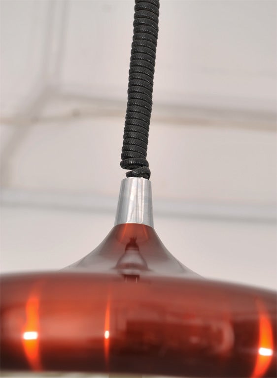 Burgundy Hanging Lamp 1