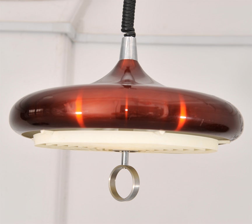 Burgundy Hanging Lamp 2