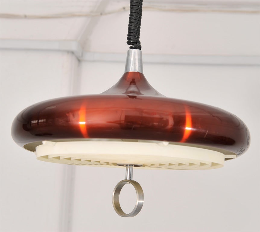 Burgundy Hanging Lamp 3