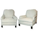 Pair of 19th Century Upholstered English Chairs