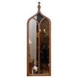 Wooden Arched Mirror