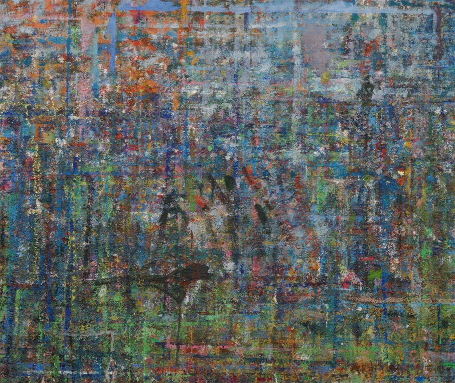 Gemalte Tür Kunst (Farbe) im Angebot