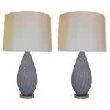 A Pair of Italian Art Glass Table Lamps by Seguso