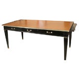 A Large Ebonized Bureau Plat