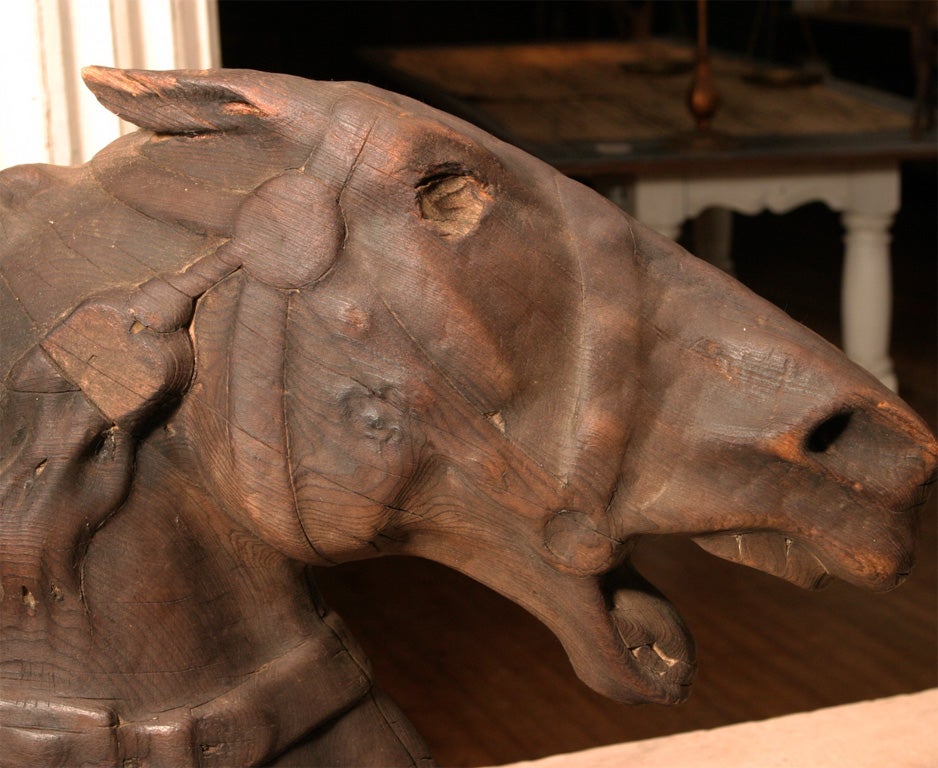 Folk Art Carousel Horse Carving